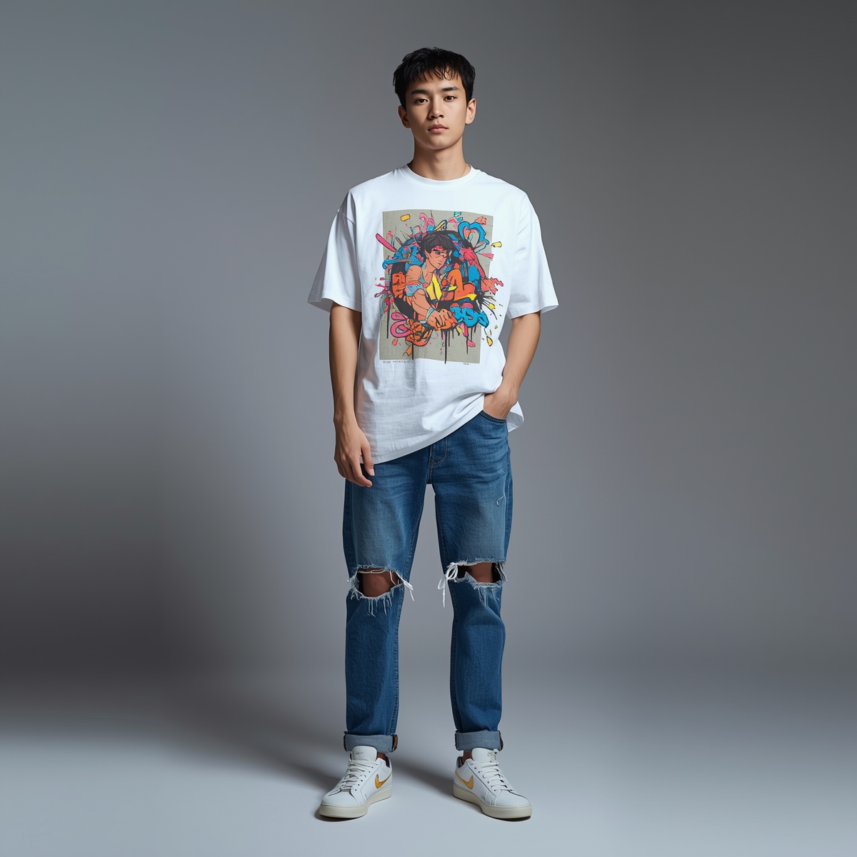 Street Art Oversized Tee